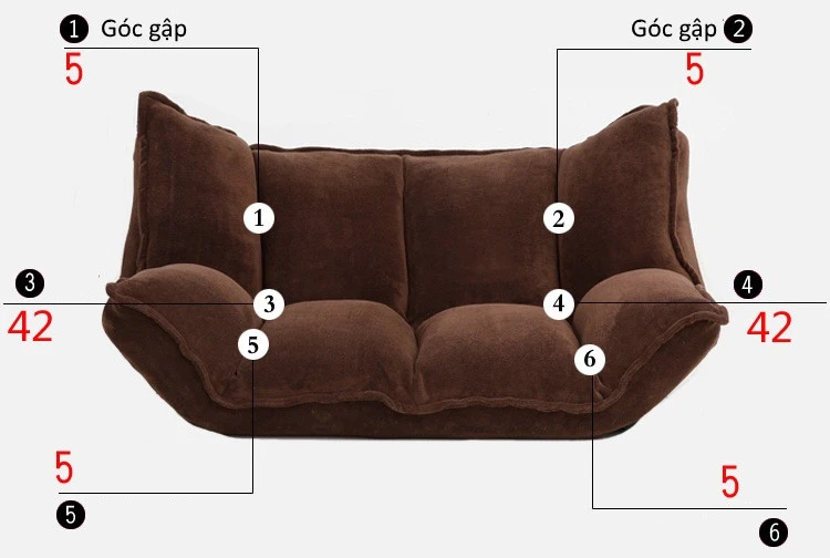 Ghế sofa bệt Tatami Mussel