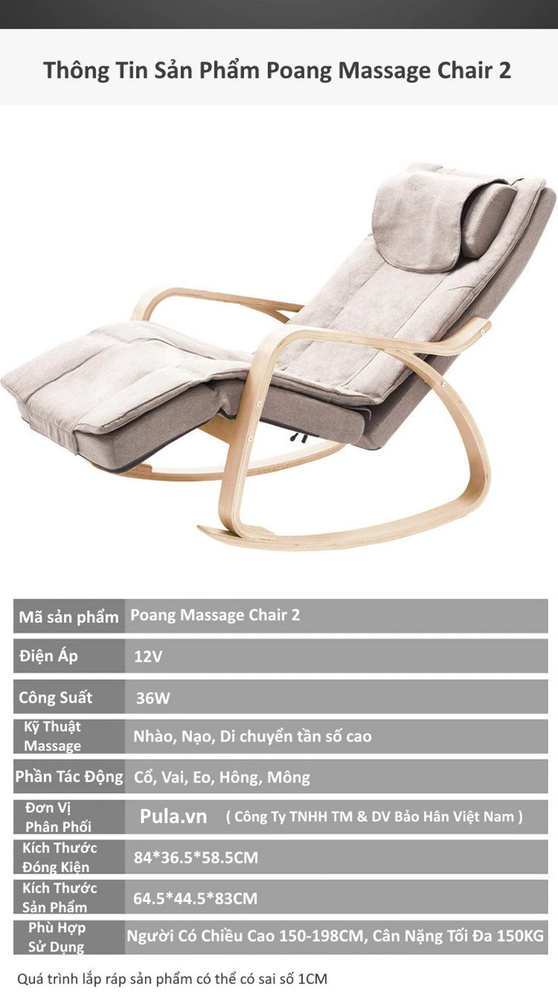 Ghế Poang Massage Chair 2