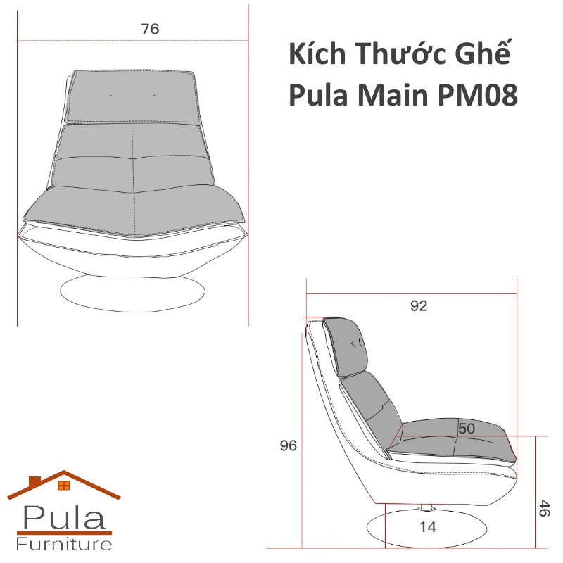 Ghế Pula Main PM08