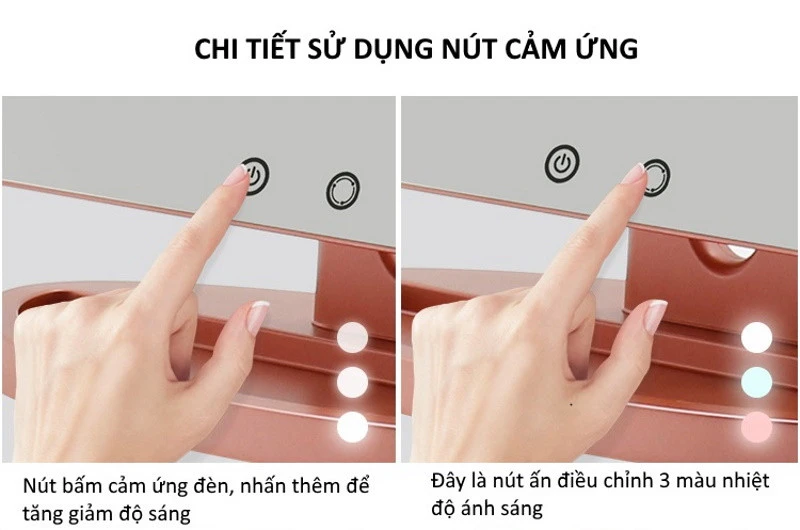 Gương trang điểm để bàn GDB02-E