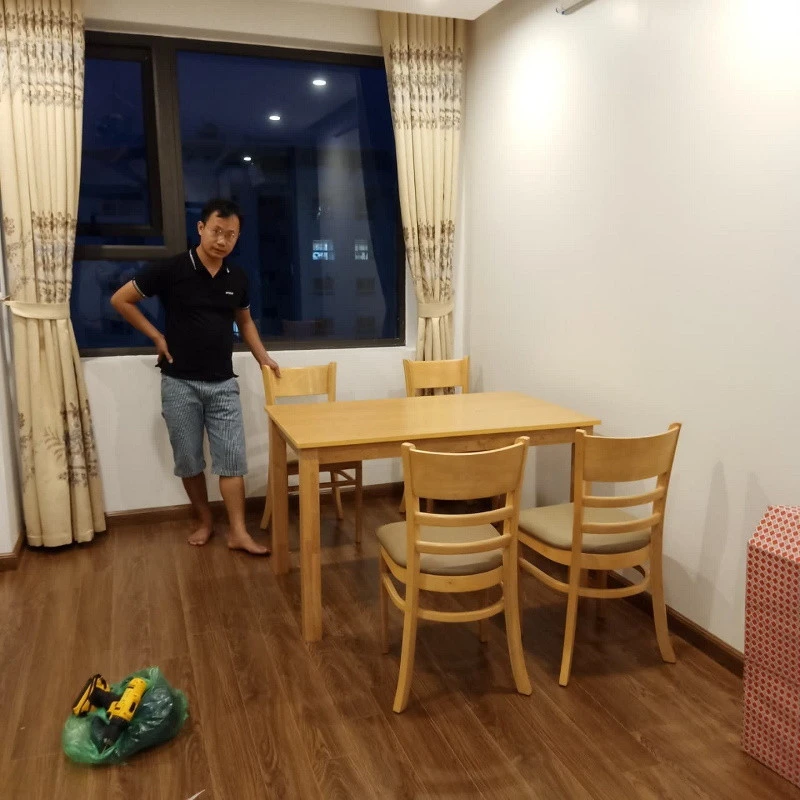 Bộ bàn ghế ăn Pula BGA03 - 4 ghế