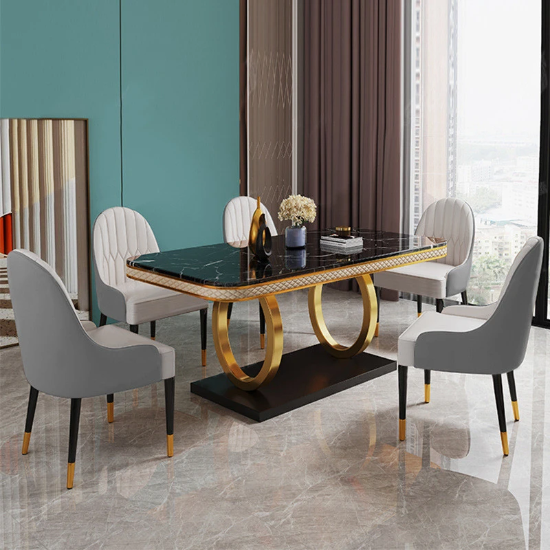 Bàn ăn mặt đá cao cấp Pula BA18