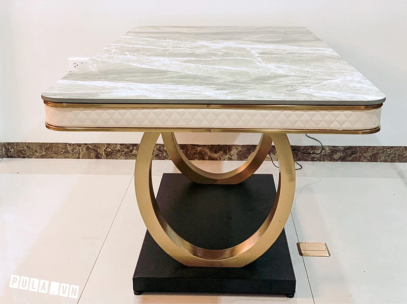 Bàn ăn mặt đá cao cấp Pula BA18