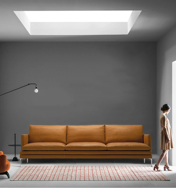 Ghế sofa đệm da Italia V23