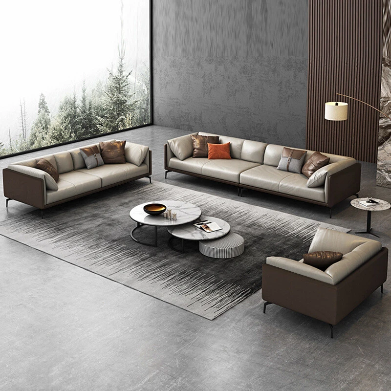 Ghế sofa văng da hiện đại V40