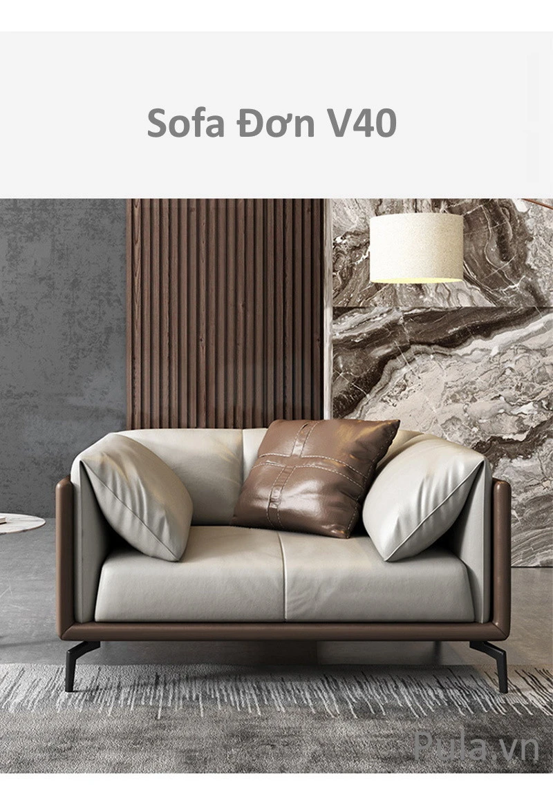 Ghế sofa bước tiến hiện đại V40