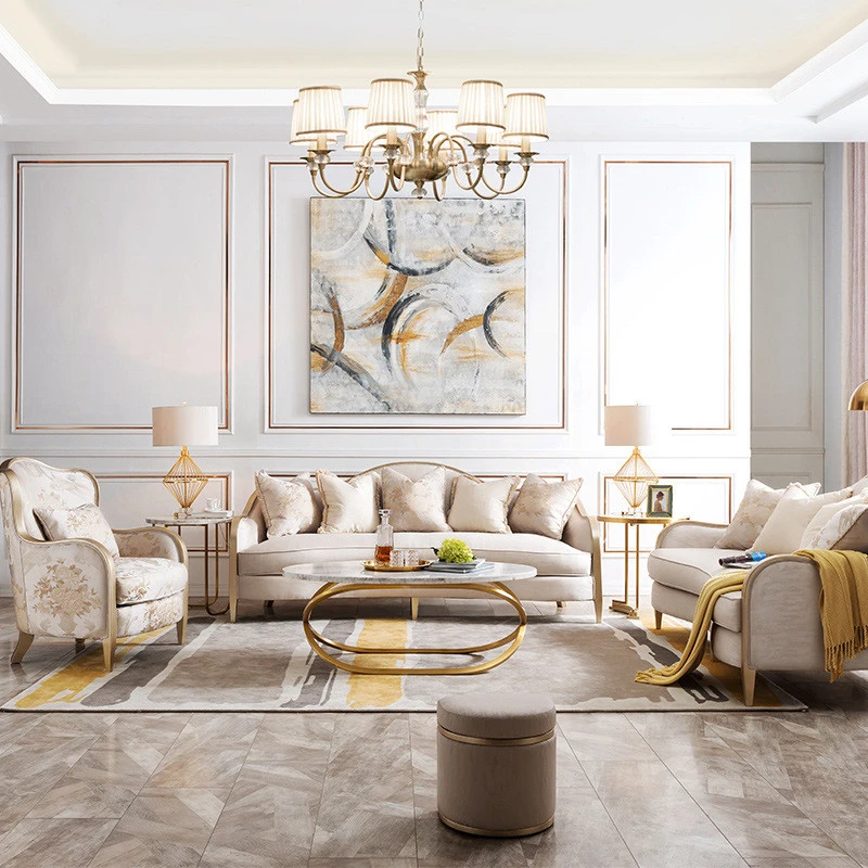 Ghế sofa thủ công cao cấp tân cổ điển V46