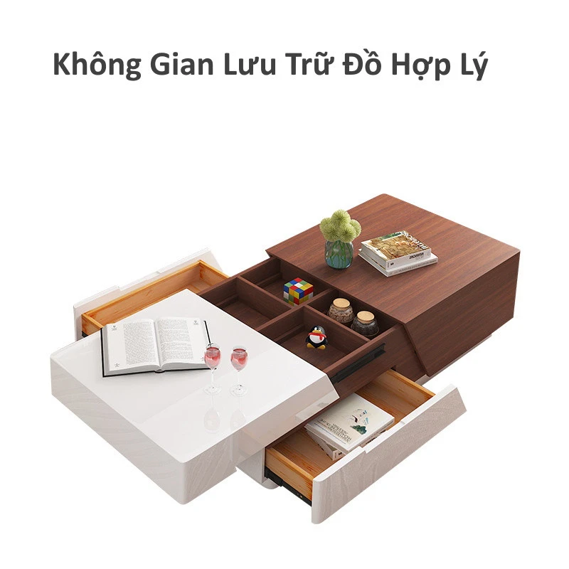 Bàn trà gỗ thông minh Pula BT08