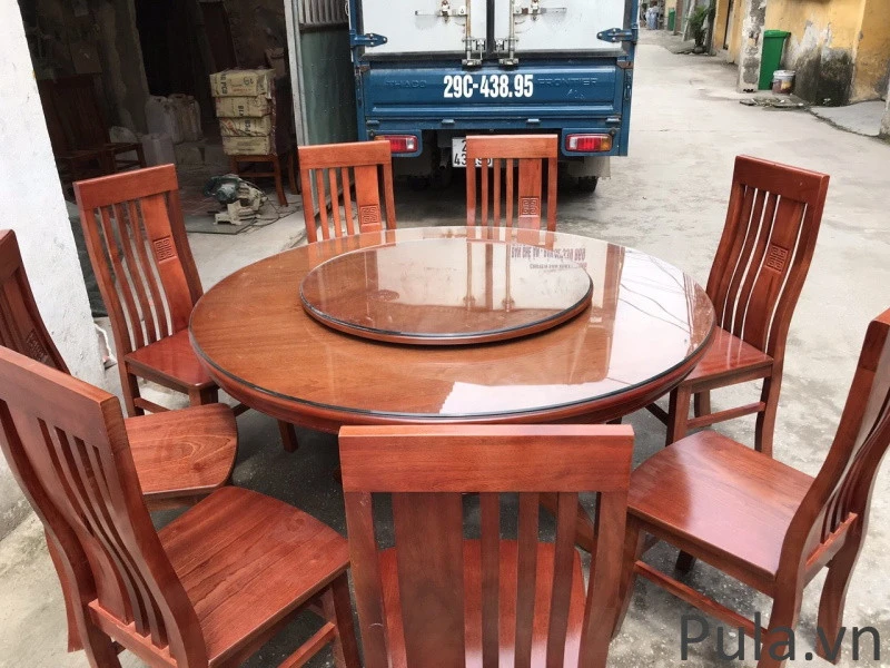 Bàn ăn tròn xoay giá rẻ