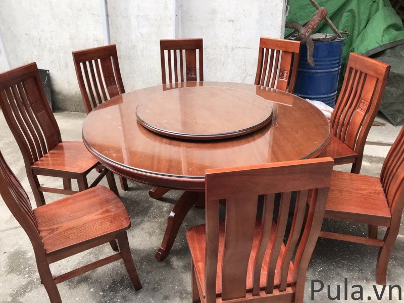Bàn ăn tròn xoay giá rẻ