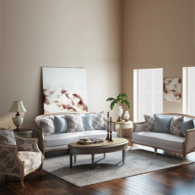 Sofa sang trọng tân cổ điển V48