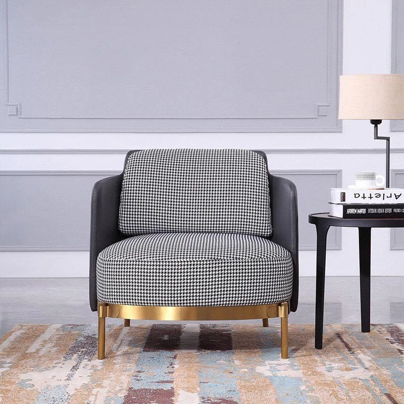 Ghế sofa văng viền da hiện đại V49