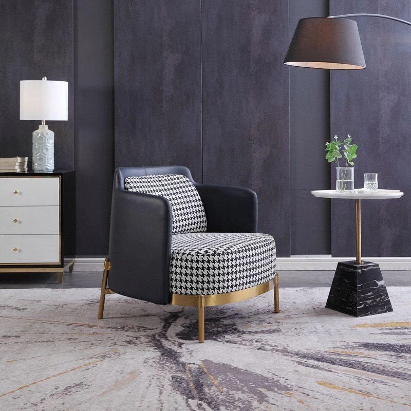 Ghế sofa văng viền da hiện đại V49