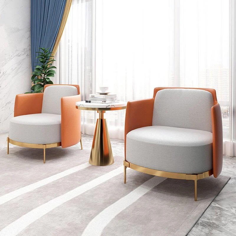Ghế sofa văng viền da hiện đại V49