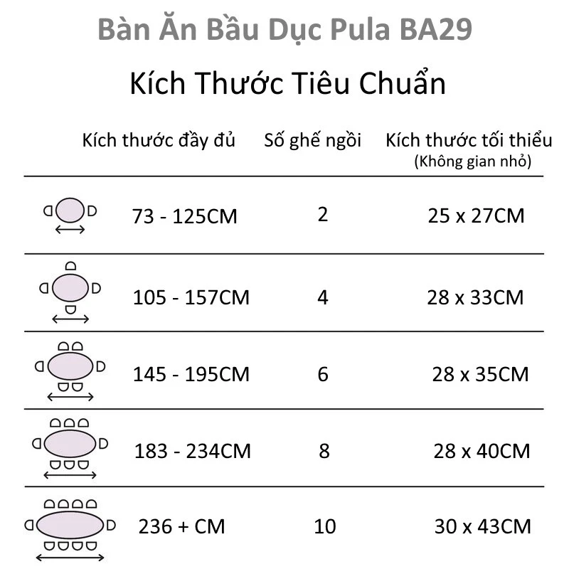 Bàn ăn Pula BA29
