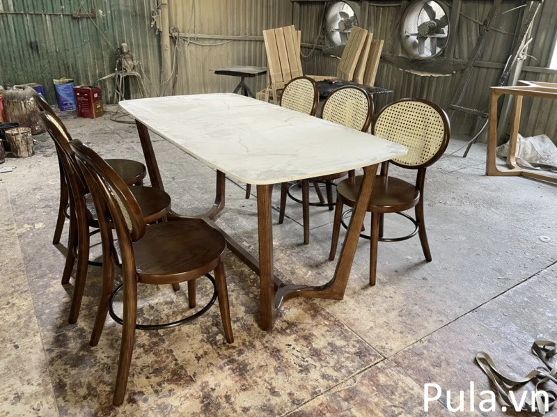 Ghế ăn mây Thonet 3