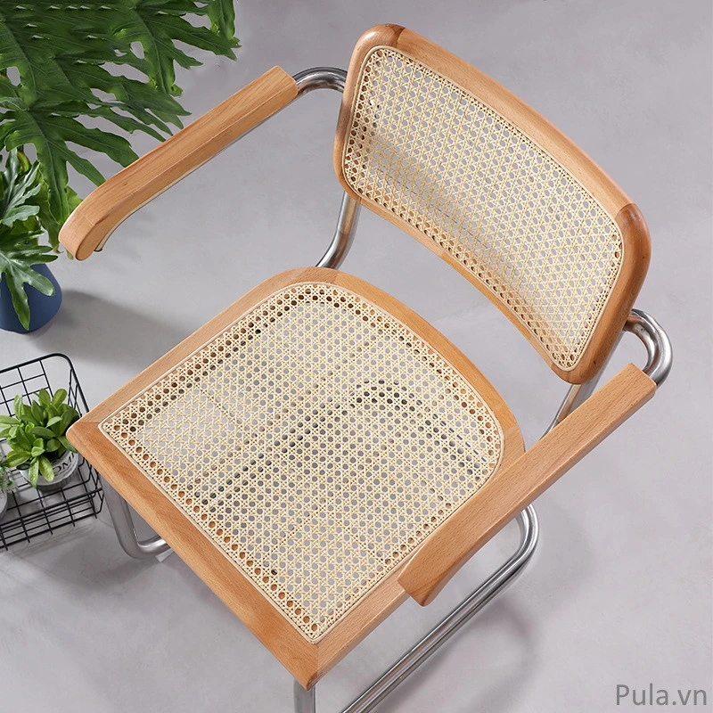 Ghế ăn mây chân quỳ Thonet 6