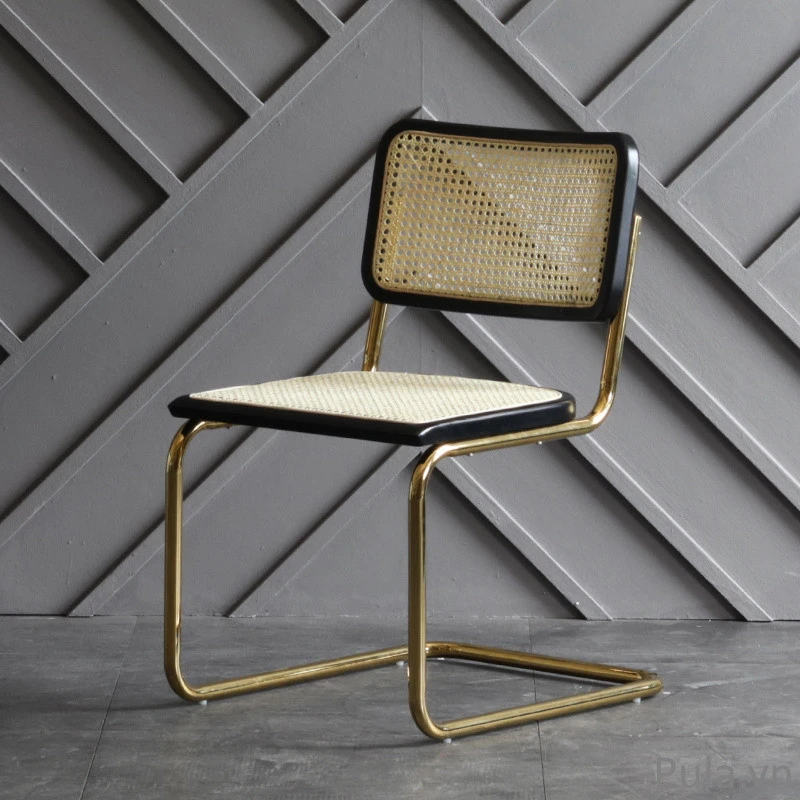 Ghế ăn mây chân quỳ Thonet 6