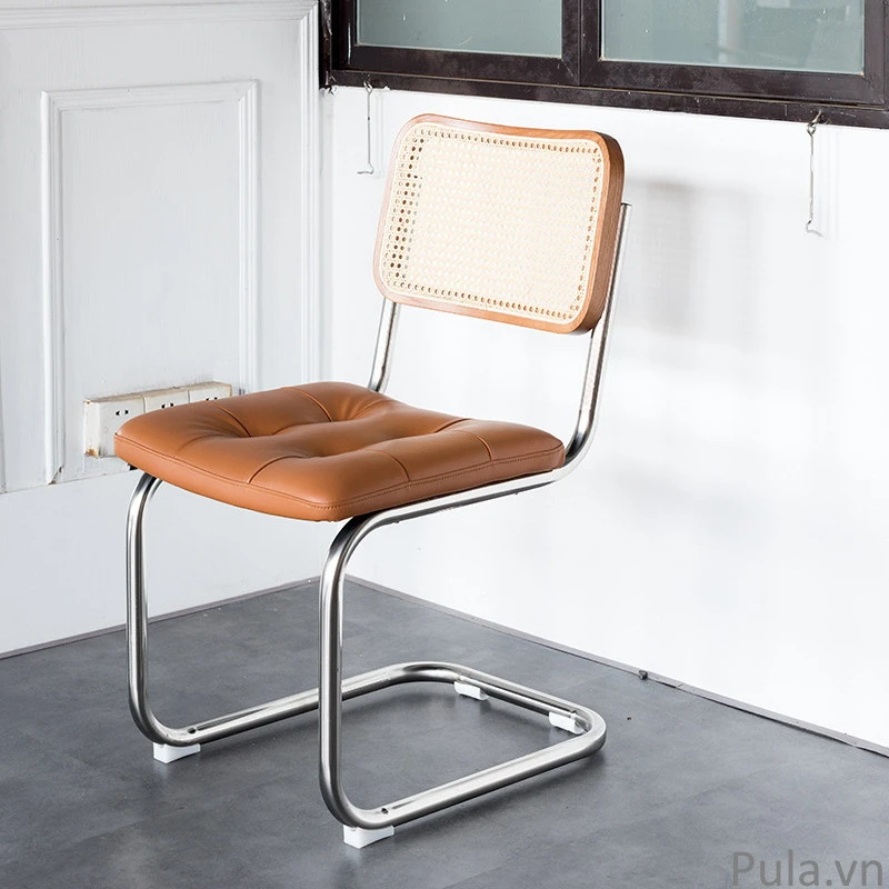 Ghế ăn mây chân quỳ Thonet 6