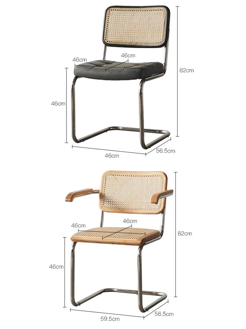 Ghế ăn mây chân quỳ Thonet 6
