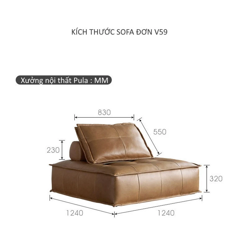 Ghế sofa thiết kế độc đáo V59