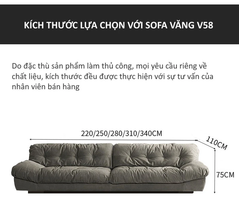 Ghế sofa bước hiện đại V58