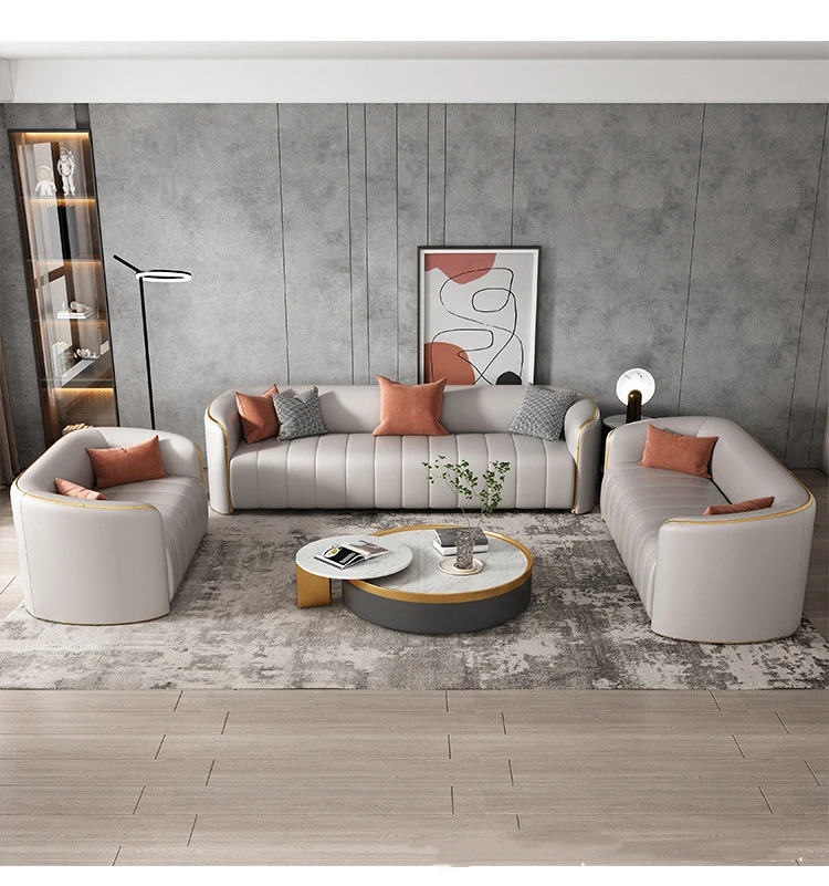Ghế sofa đệm viền mạ PVD V55