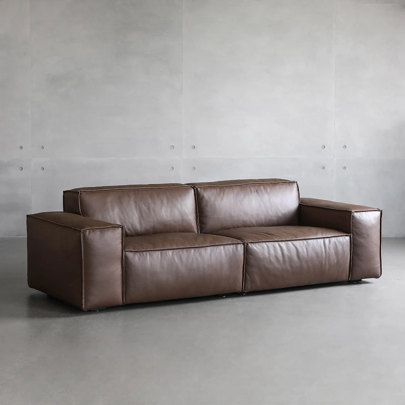 Ghế sofa văng đệm da hiện đại V52