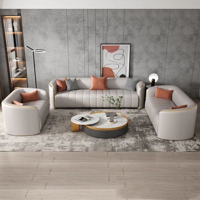 Ghế sofa đệm viền mạ PVD V55