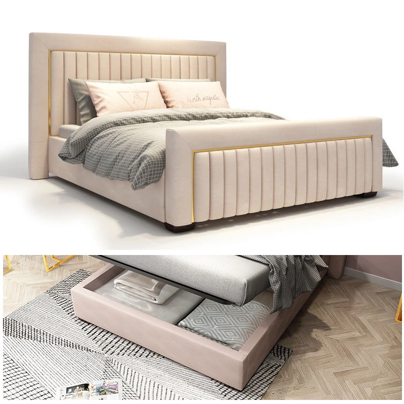 Giường ngủ đệm da hiện đại Pula PB07