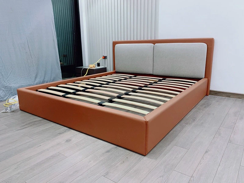 Giường ngủ viền da hiện đại Pula PB21