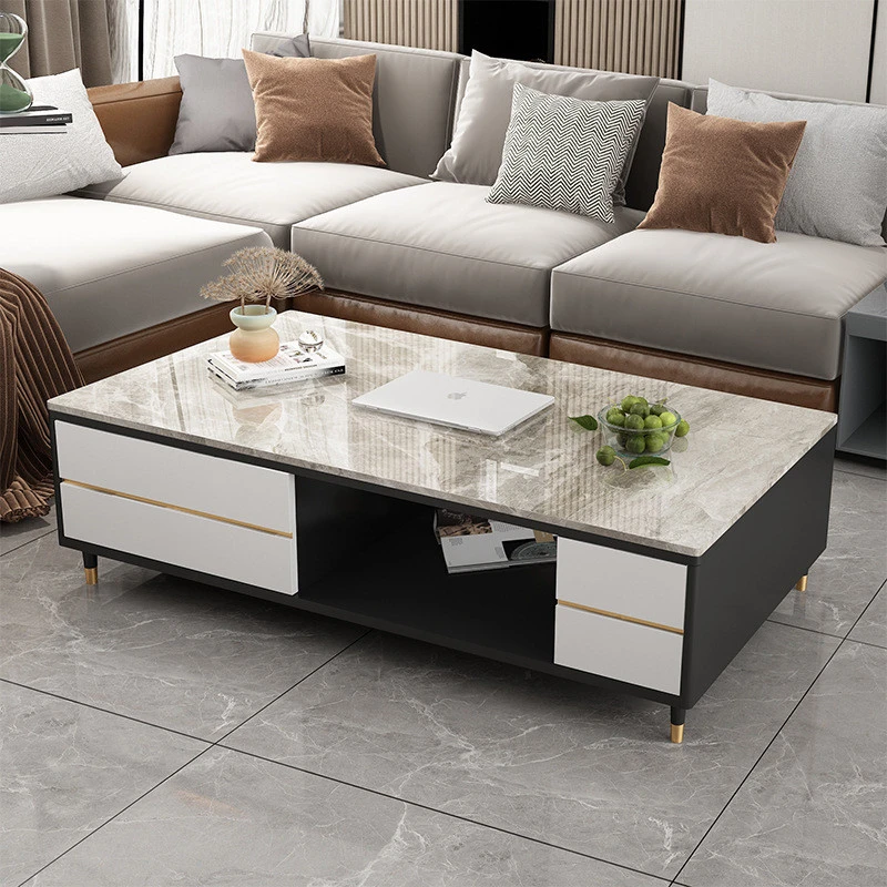 Bàn trà hộp chữ nhật mặt đá Pula BT13
