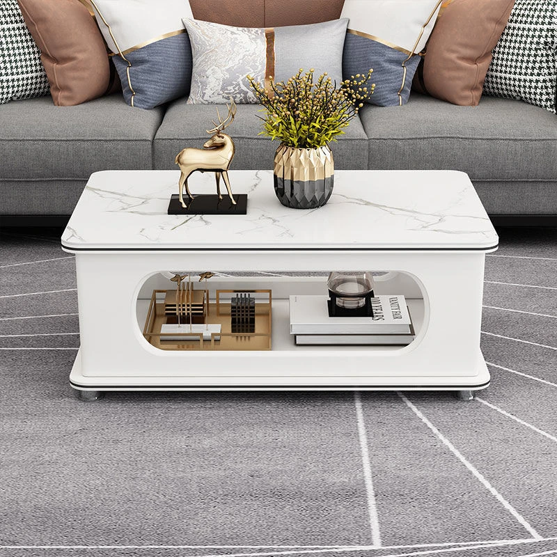 Bàn trà hộp chữ nhật mặt đá Pula BT15