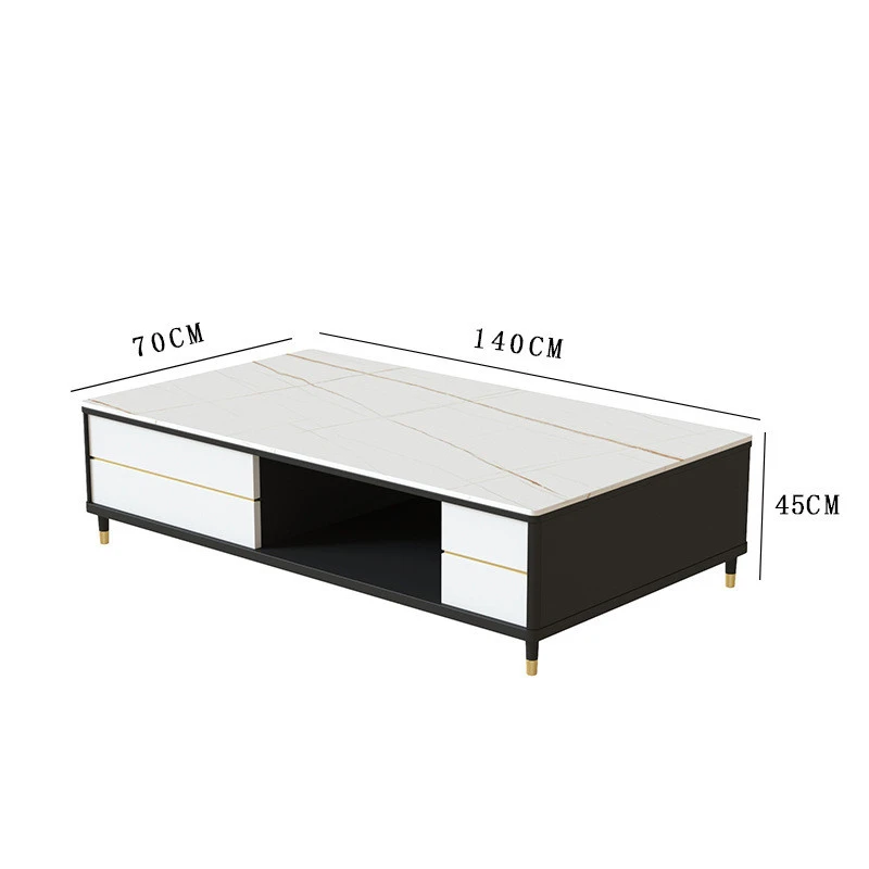 Bàn trà hộp chữ nhật mặt đá Pula BT13