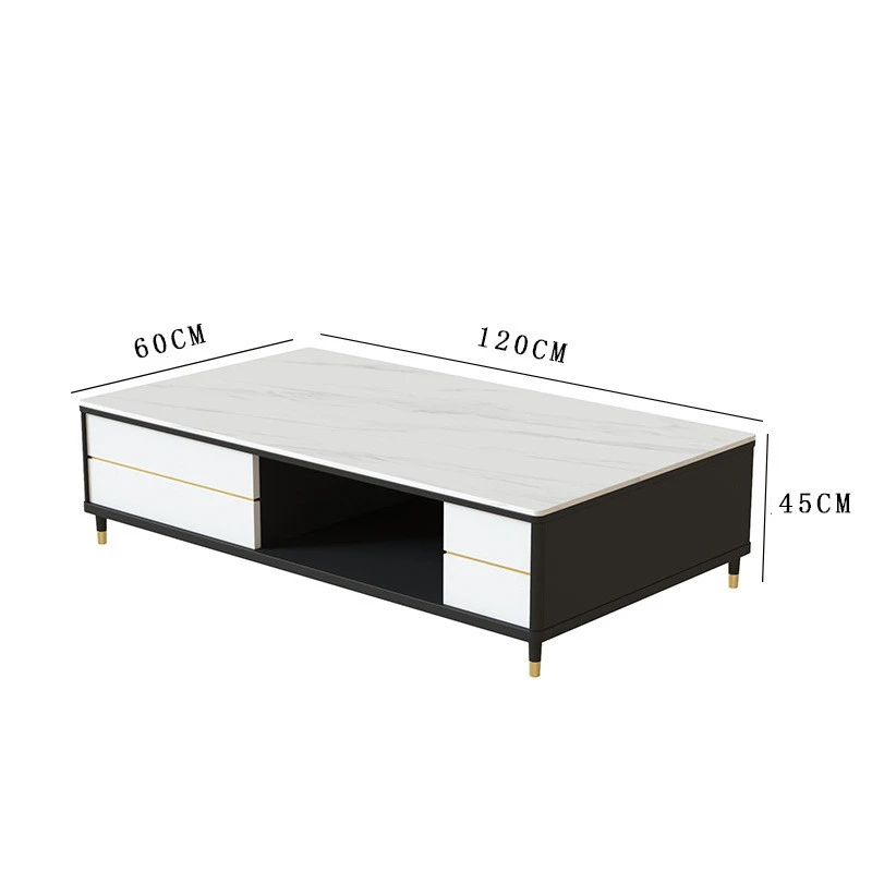 Bàn trà hộp chữ nhật mặt đá Pula BT13