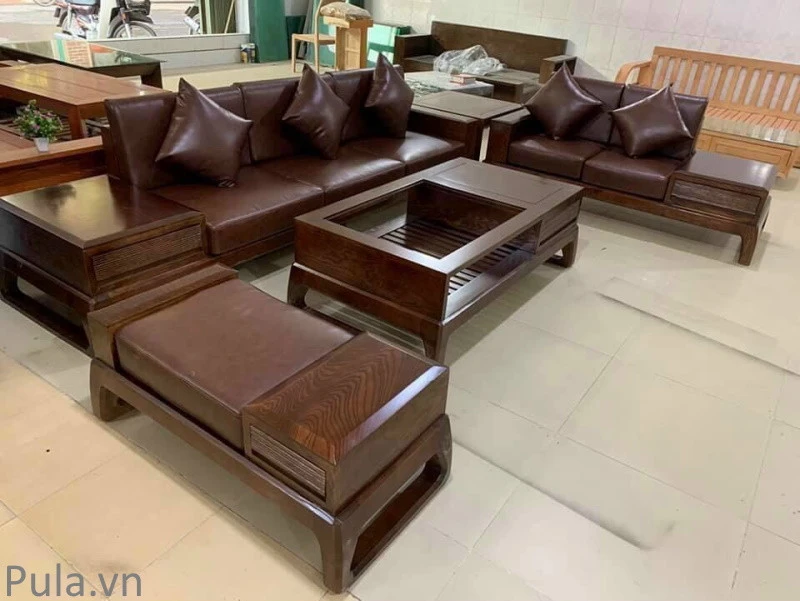 Bộ sofa gỗ Pula SG01