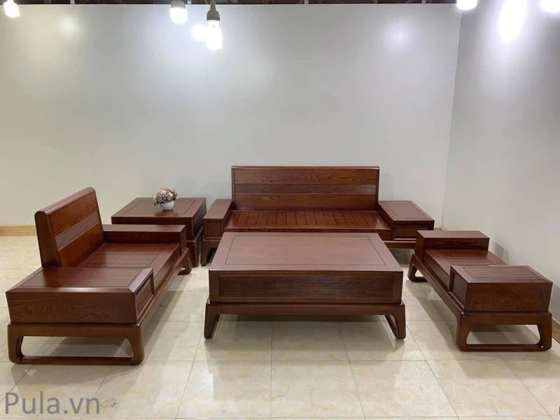 Bộ sofa gỗ Pula SG01