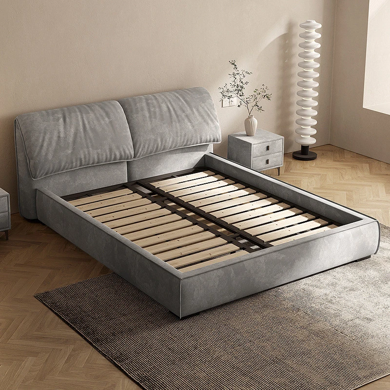 Giường ngủ bọc đệm vải nỉ vân đá Pula PB30
