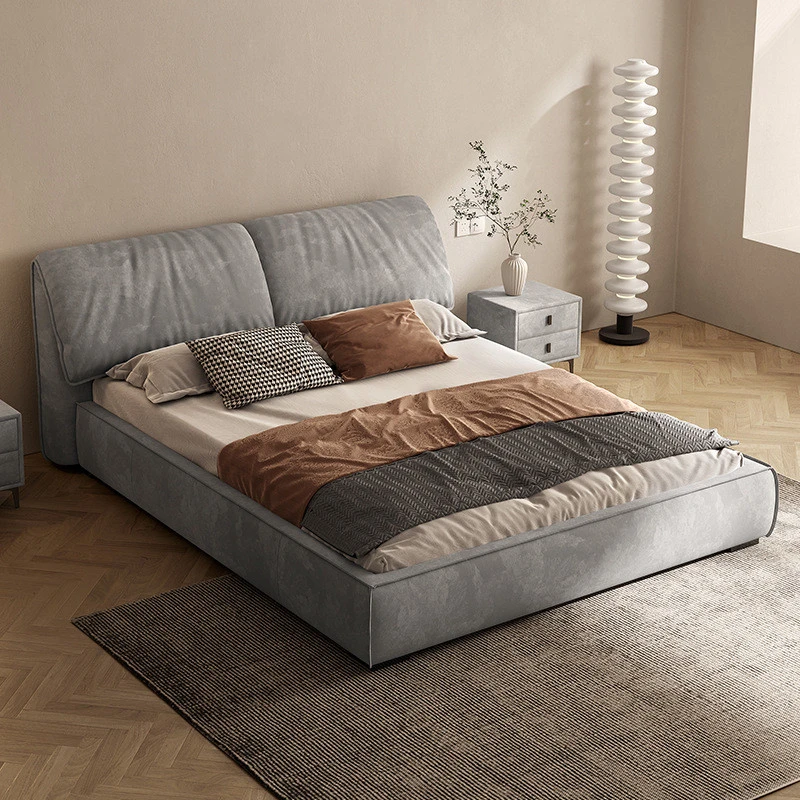 Giường ngủ bọc đệm vải nỉ vân đá Pula PB30