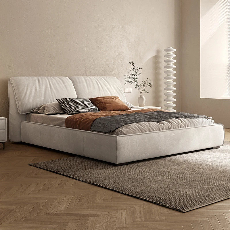 Giường ngủ bọc đệm vải nỉ vân đá Pula PB30