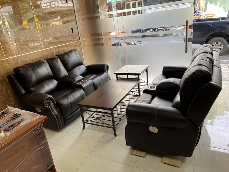 Sofa da bò xuất khẩu Mỹ SAA03