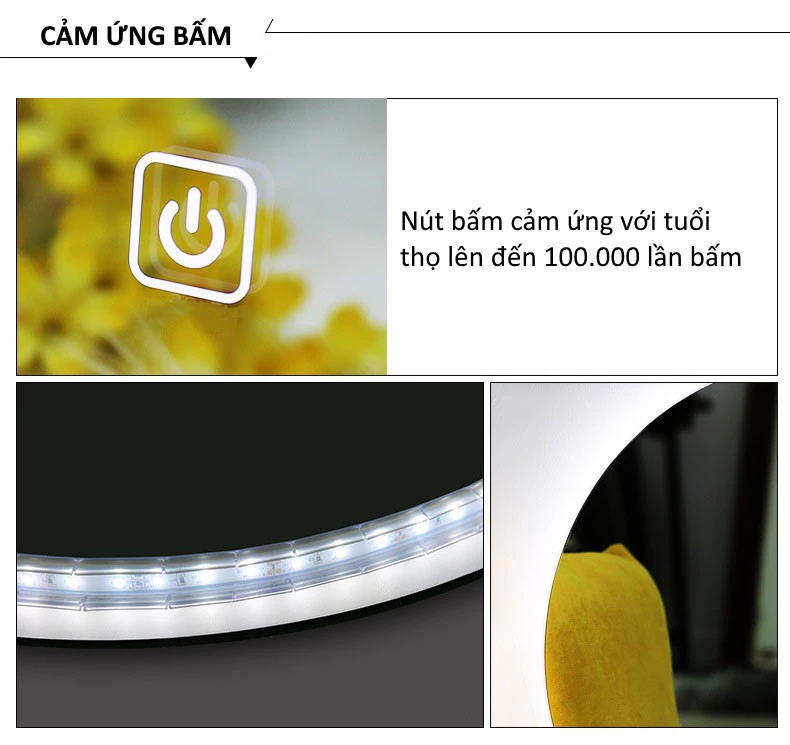 Gương đèn LED phòng tắm Pula GPT04