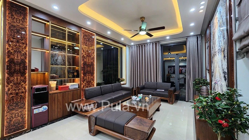 Bộ sofa gỗ Óc chó cao cấp Pula