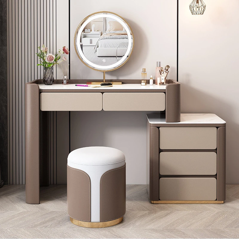 Bàn trang điểm mặt đá nhập khẩu Pula BTD02