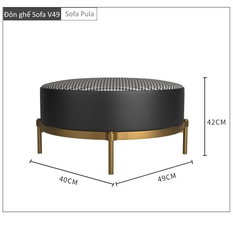 Kích thước đôn sofa văng V49