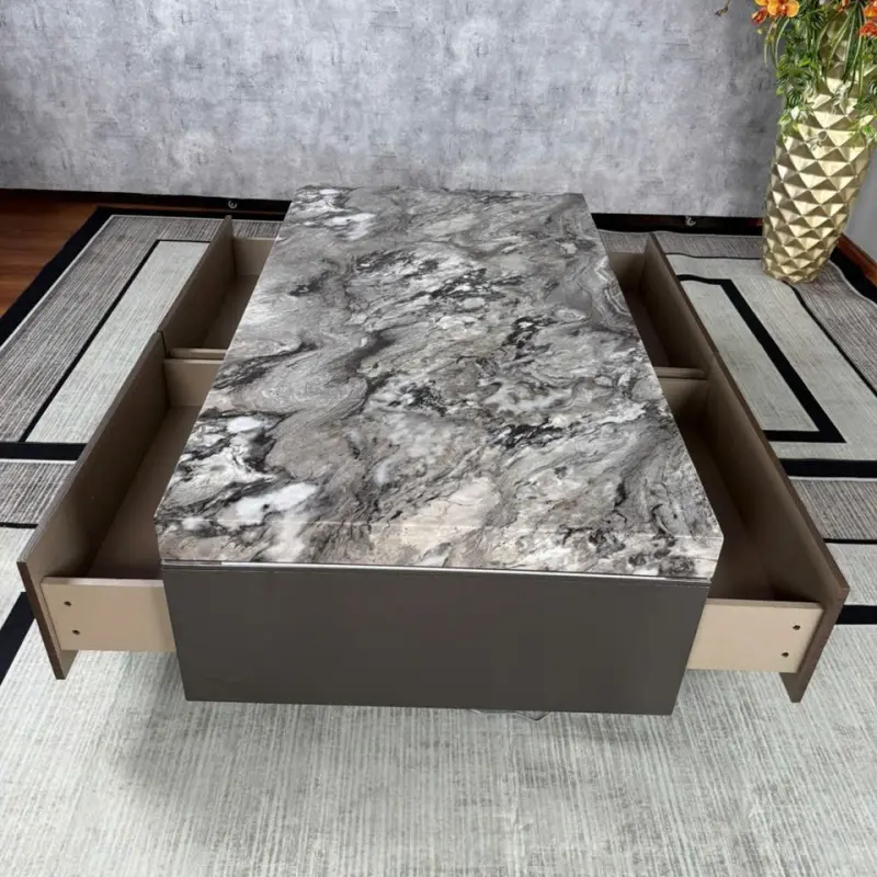 Bàn trà nhập khẩu thông minh Pula BT82 4 ngăn kéo