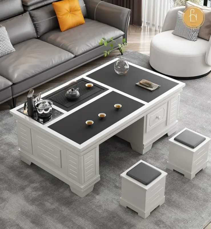 Bàn trà điện kèm ấm đun nước trà