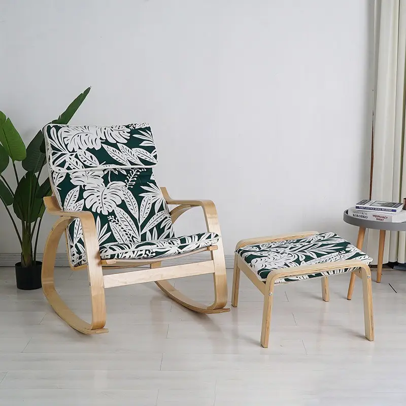 Ghế Poang Rocking Chair Kèm Đôn