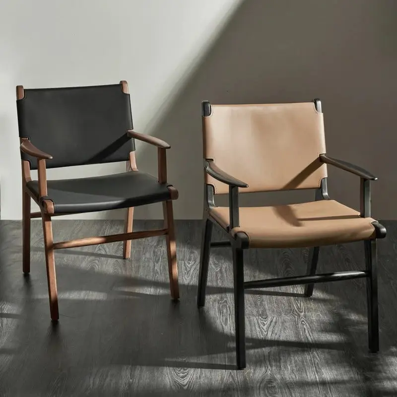 Ghế ăn gỗ bọc da cao cấp Fenwick 2 màu cơ bản