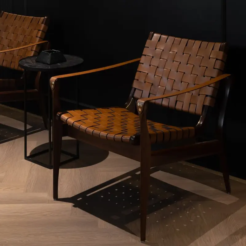 Ghế Armchair da cao cấp Dilan Safari